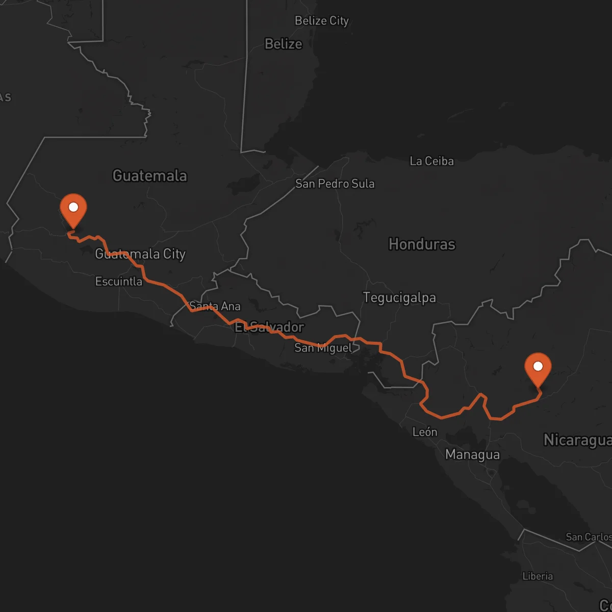 Ruta Totonicapán - Matagalpa