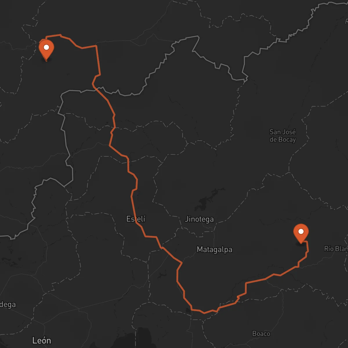 Ruta Yuscarán - Matagalpa