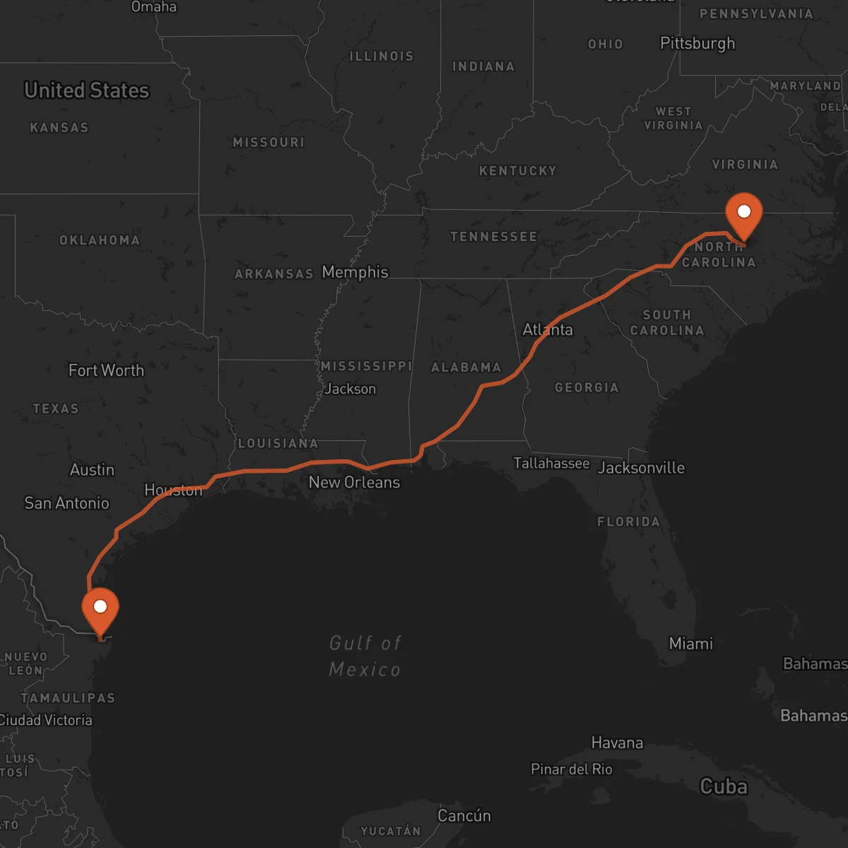 Ruta Raleigh - Matamoros