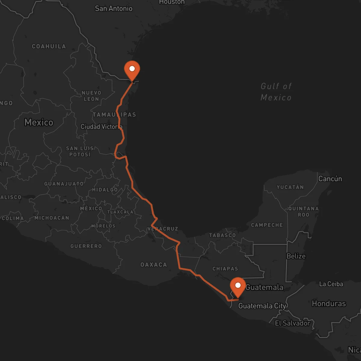 Ruta Matamoros - San Marcos