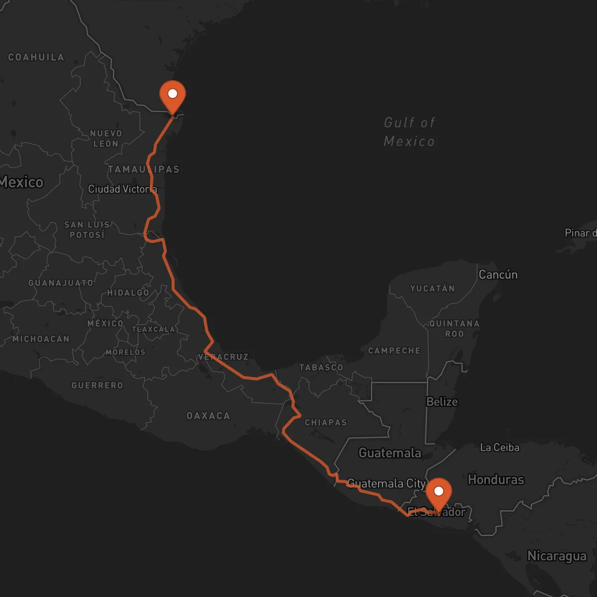 Ruta San Vicente - Matamoros