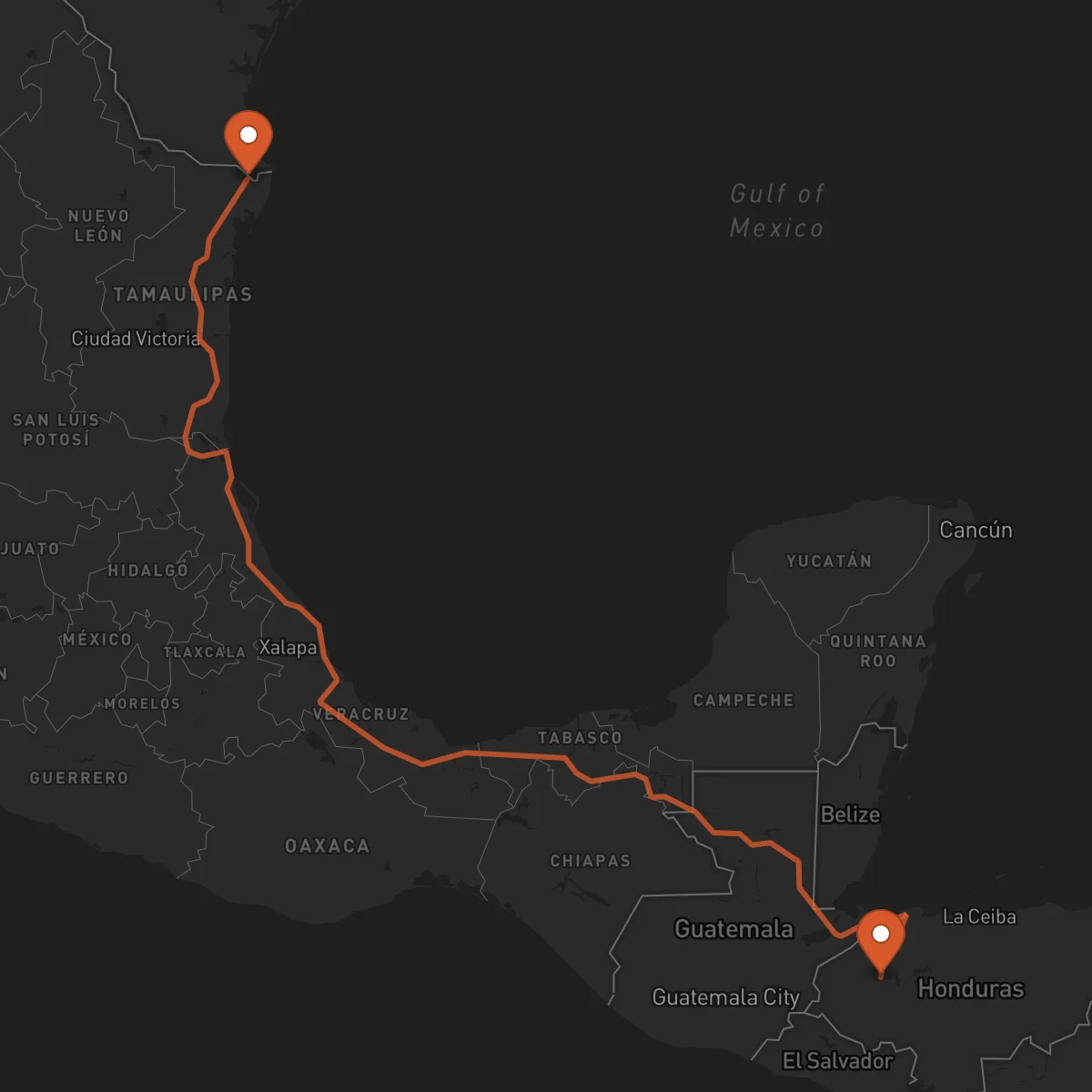 Ruta Santa Bárbara - Matamoros