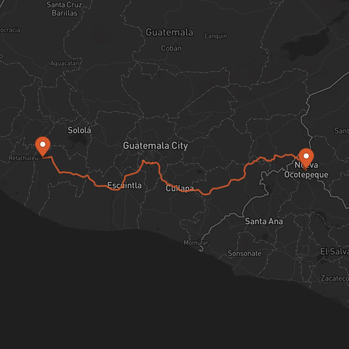 Ruta Ocotepeque - Mazatenango