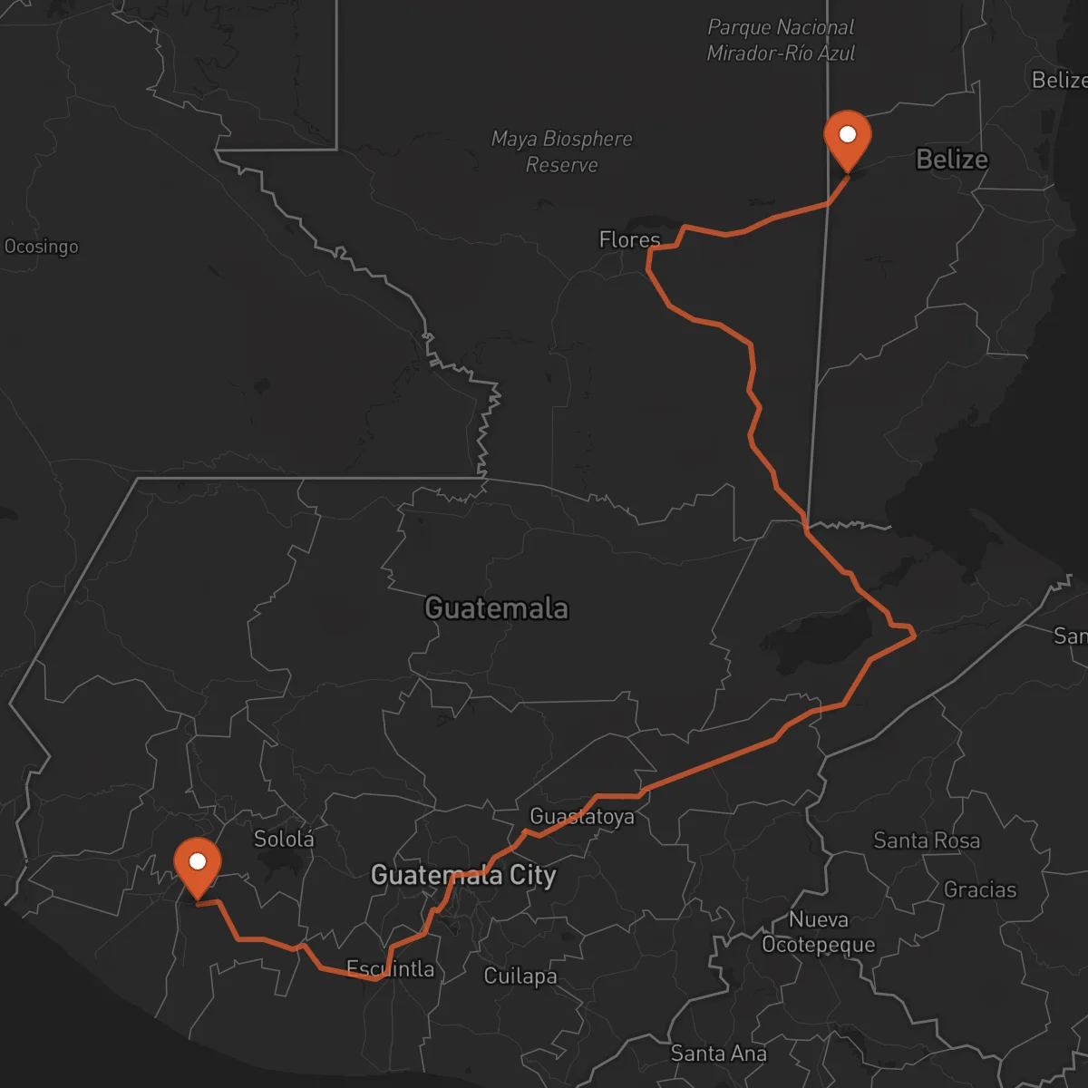 Ruta San Ignacio - Mazatenango