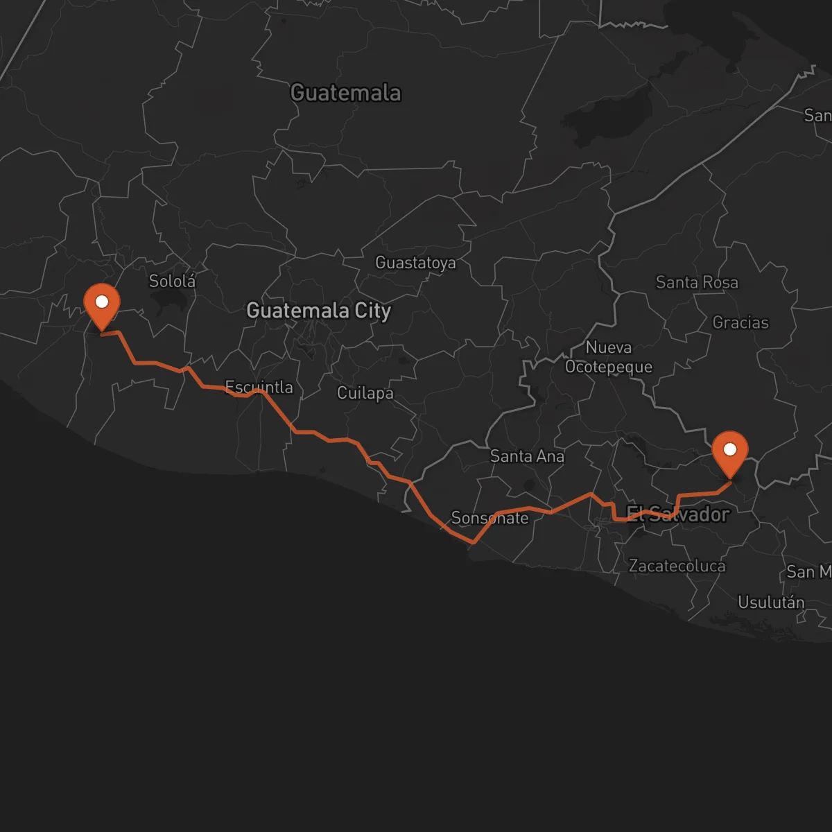Ruta Mazatenango - Sensuntepeque