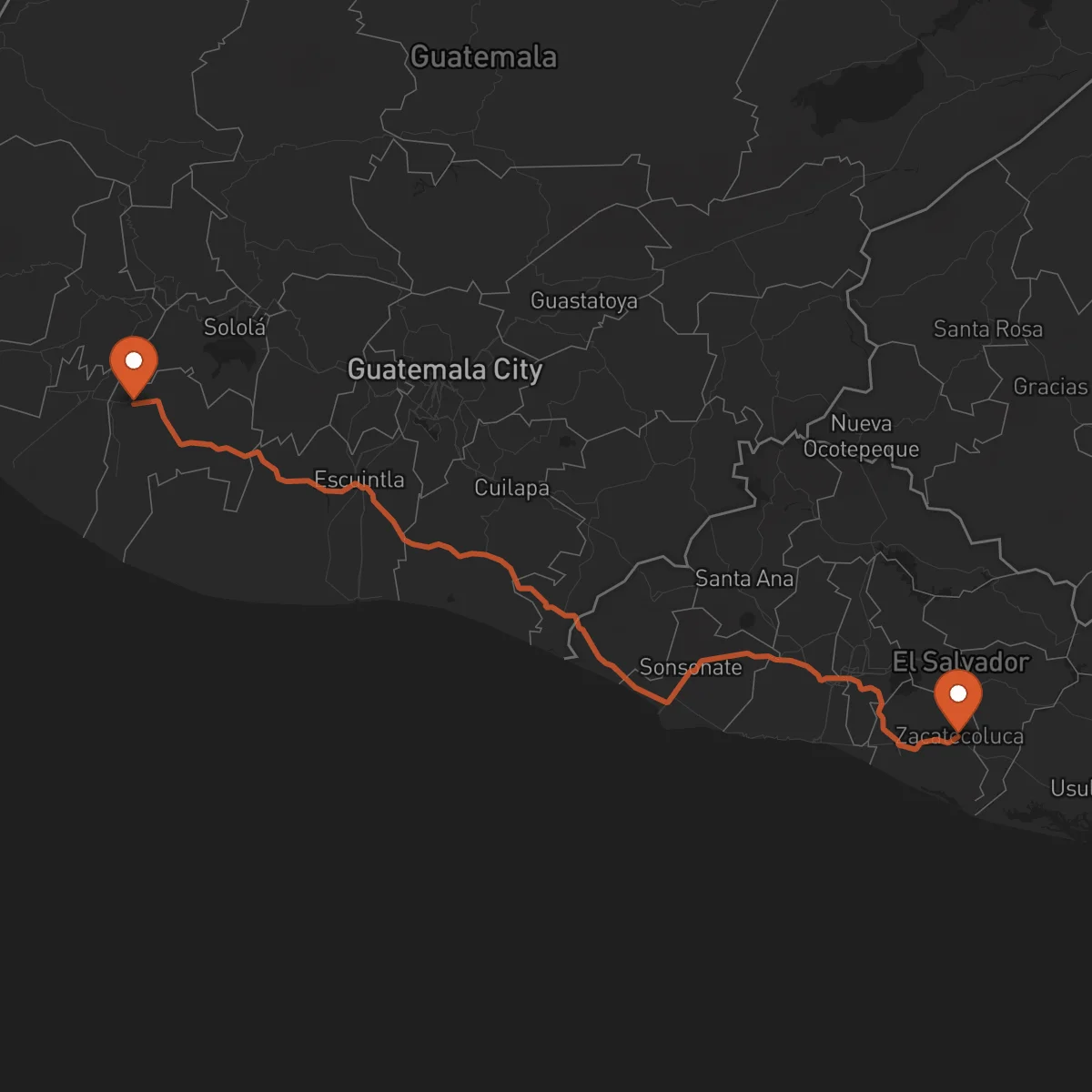 Ruta Mazatenango - Zacatecoluca