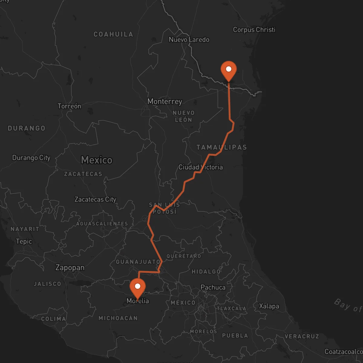 Ruta McAllen - Morelia