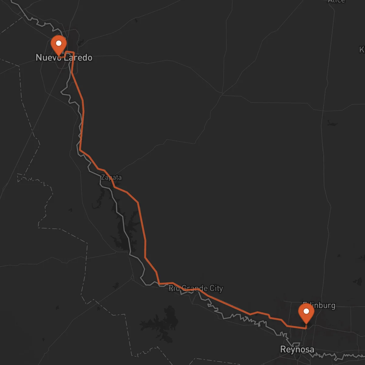 Ruta Nuevo Laredo - McAllen