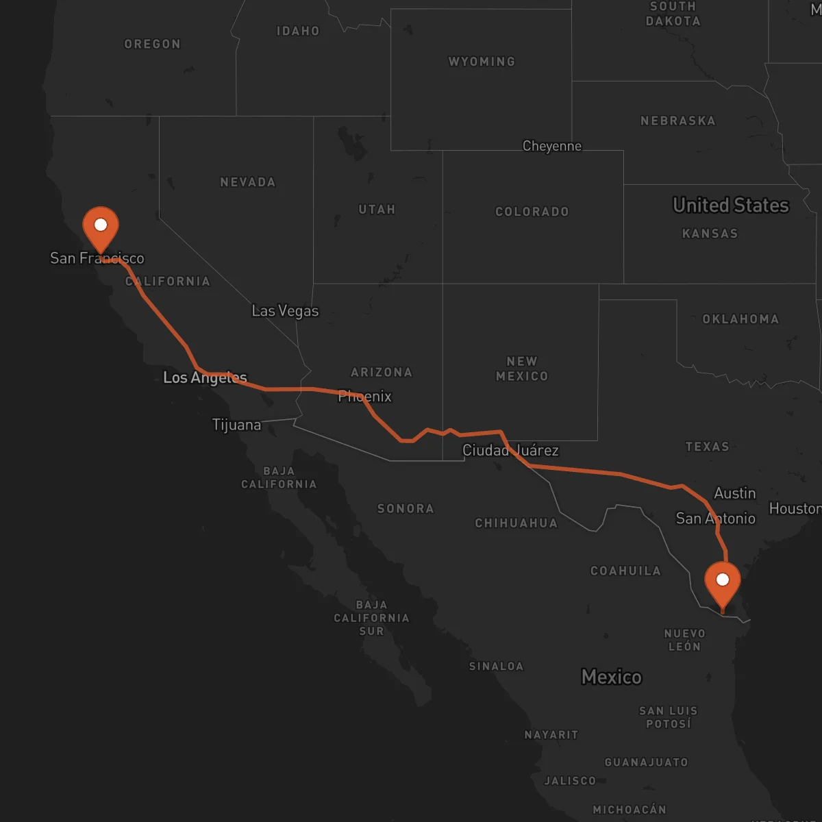 Ruta McAllen - Oakland