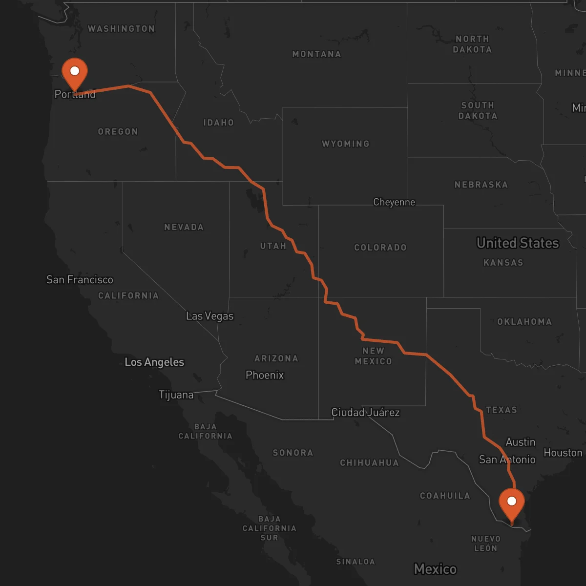 Ruta McAllen - Portland