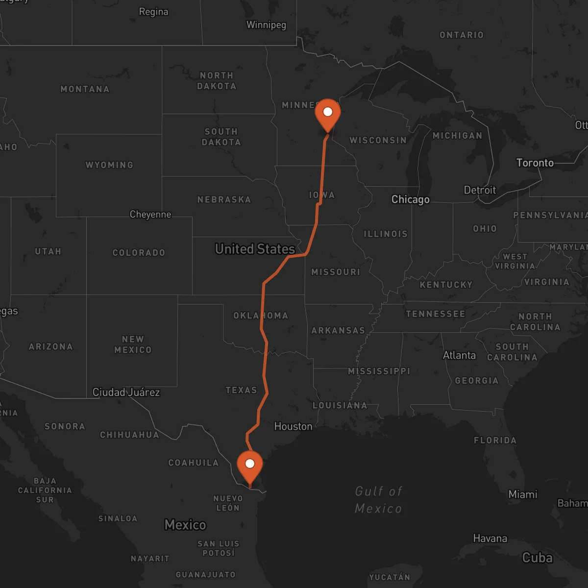 Ruta McAllen - Saint Paul