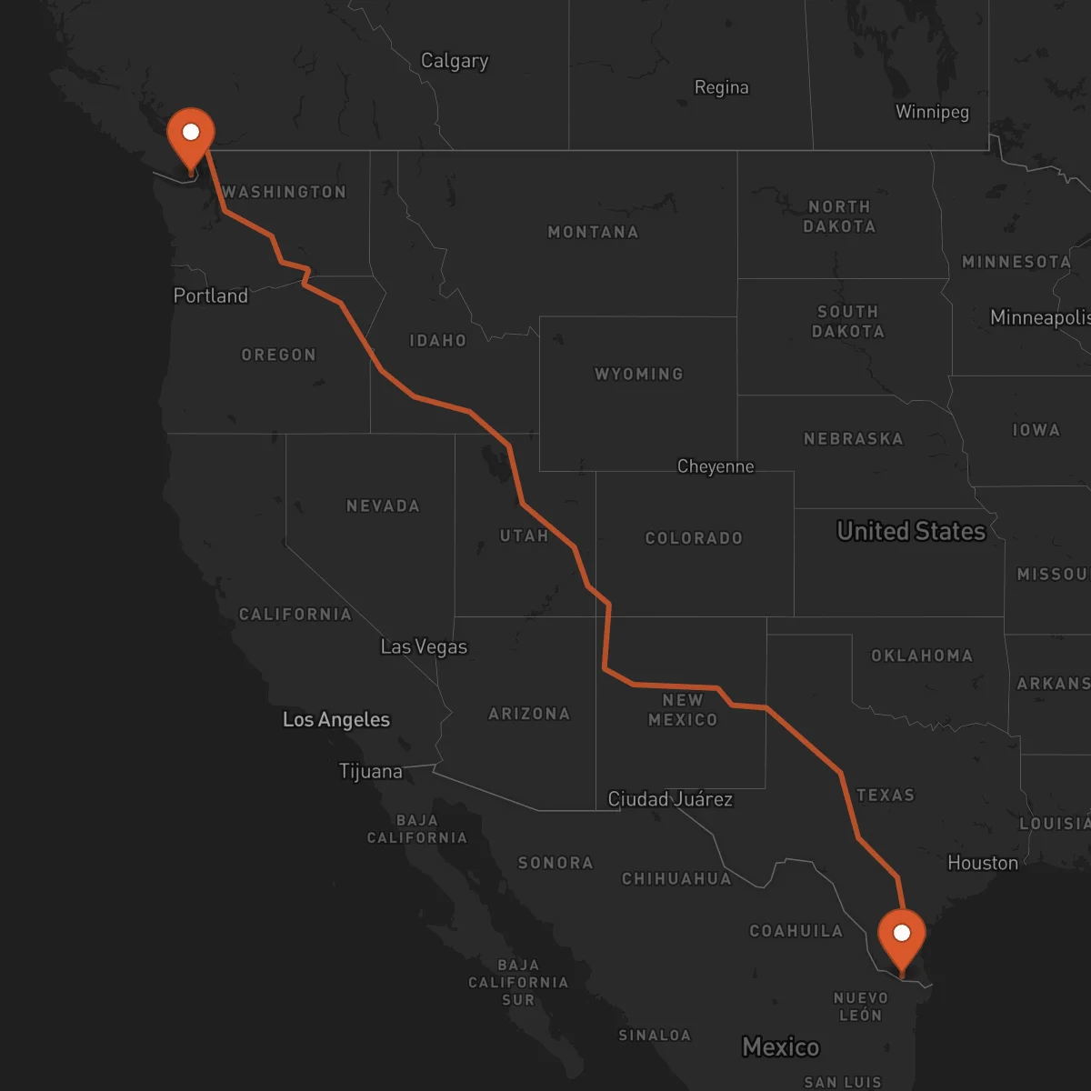 Ruta Victoria - McAllen