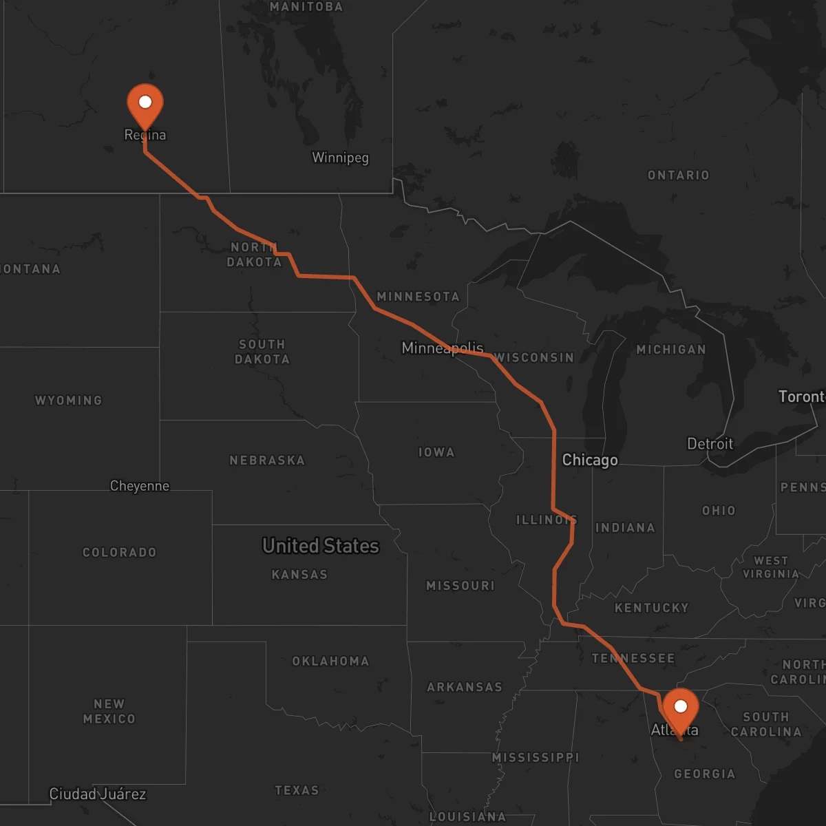 Ruta Regina - McDonough