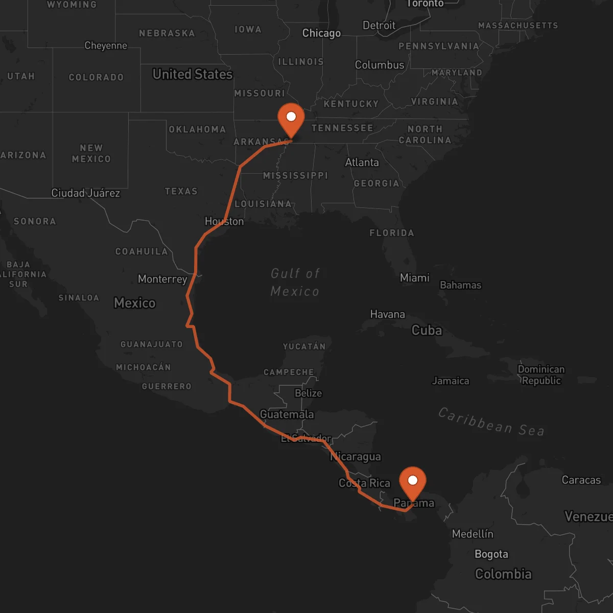 Ruta Penonomé - Memphis
