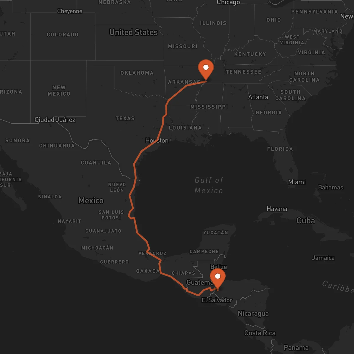 Ruta Santa Rosa de Copán - Memphis
