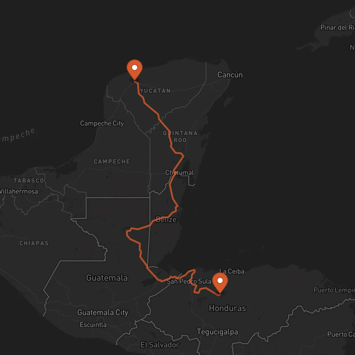 Ruta Yoro - Mérida