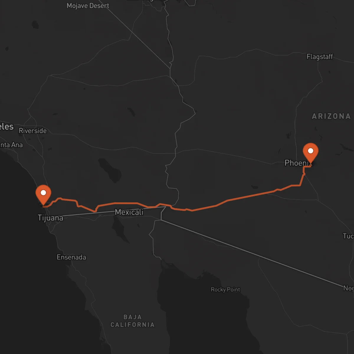 Ruta San Diego - Mesa