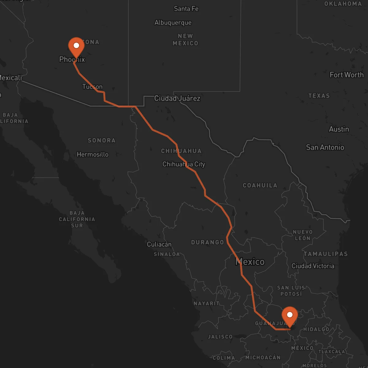 Ruta Santiago de Querétaro - Mesa