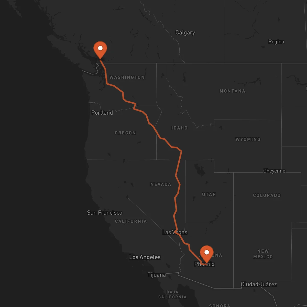 Ruta Surrey - Mesa