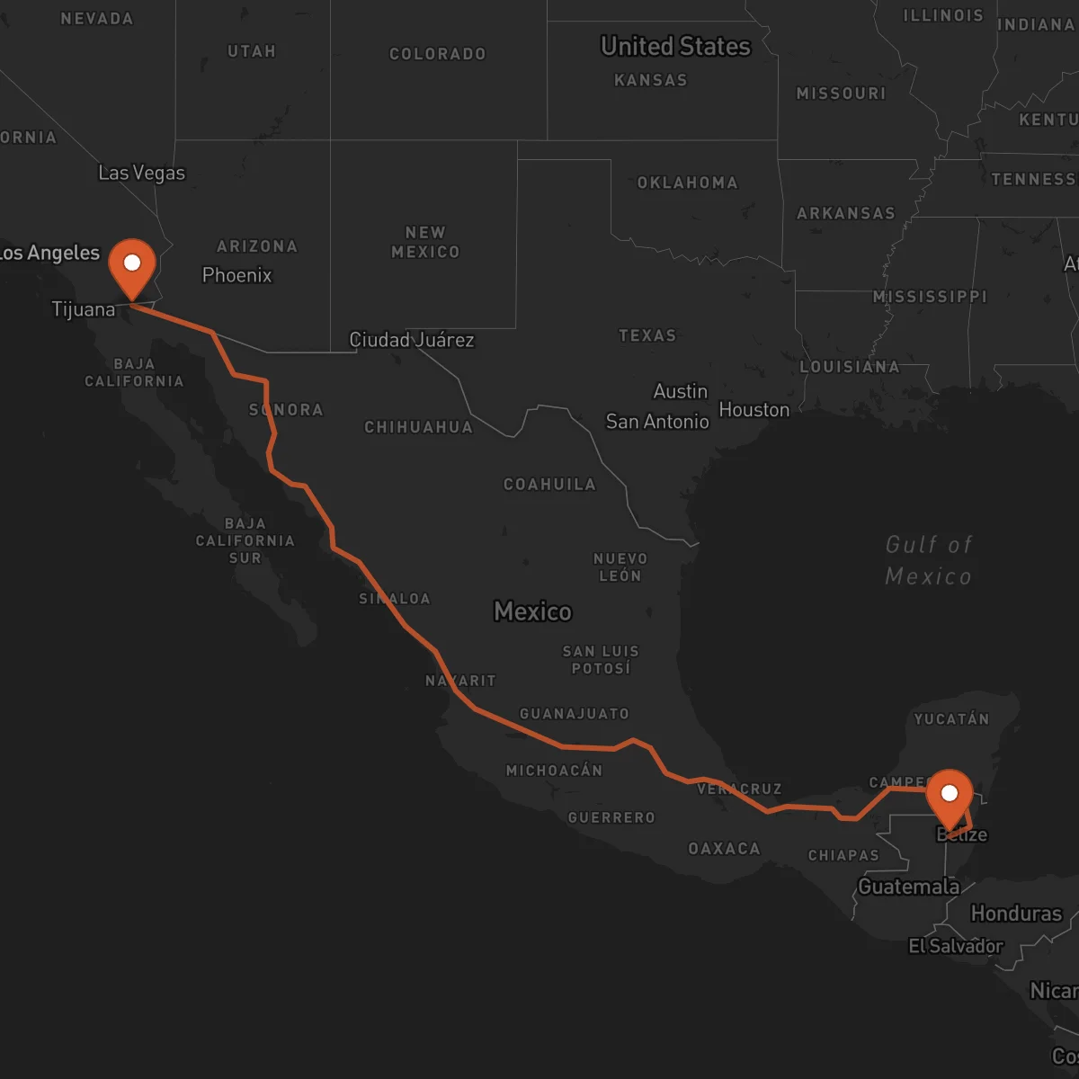 Ruta San Ignacio - Mexicali