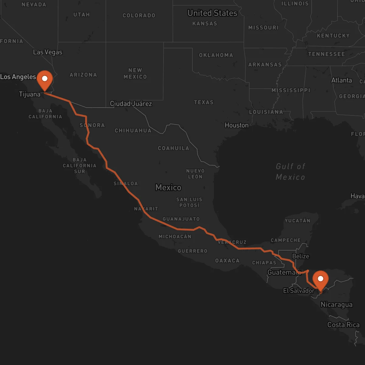 Ruta Mexicali - Somoto