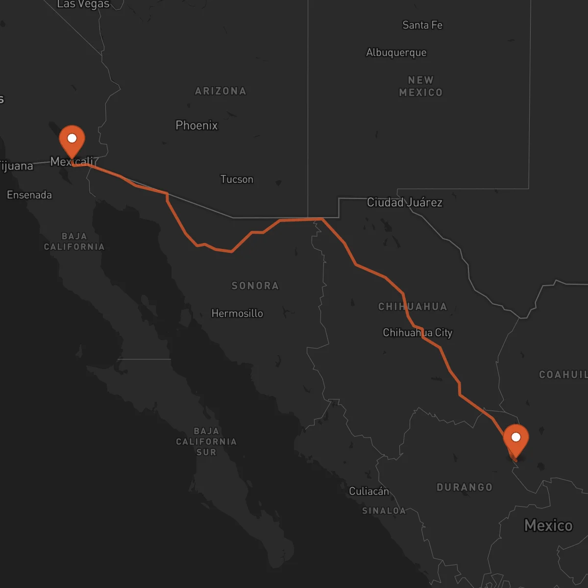 Ruta Mexicali - Torreón