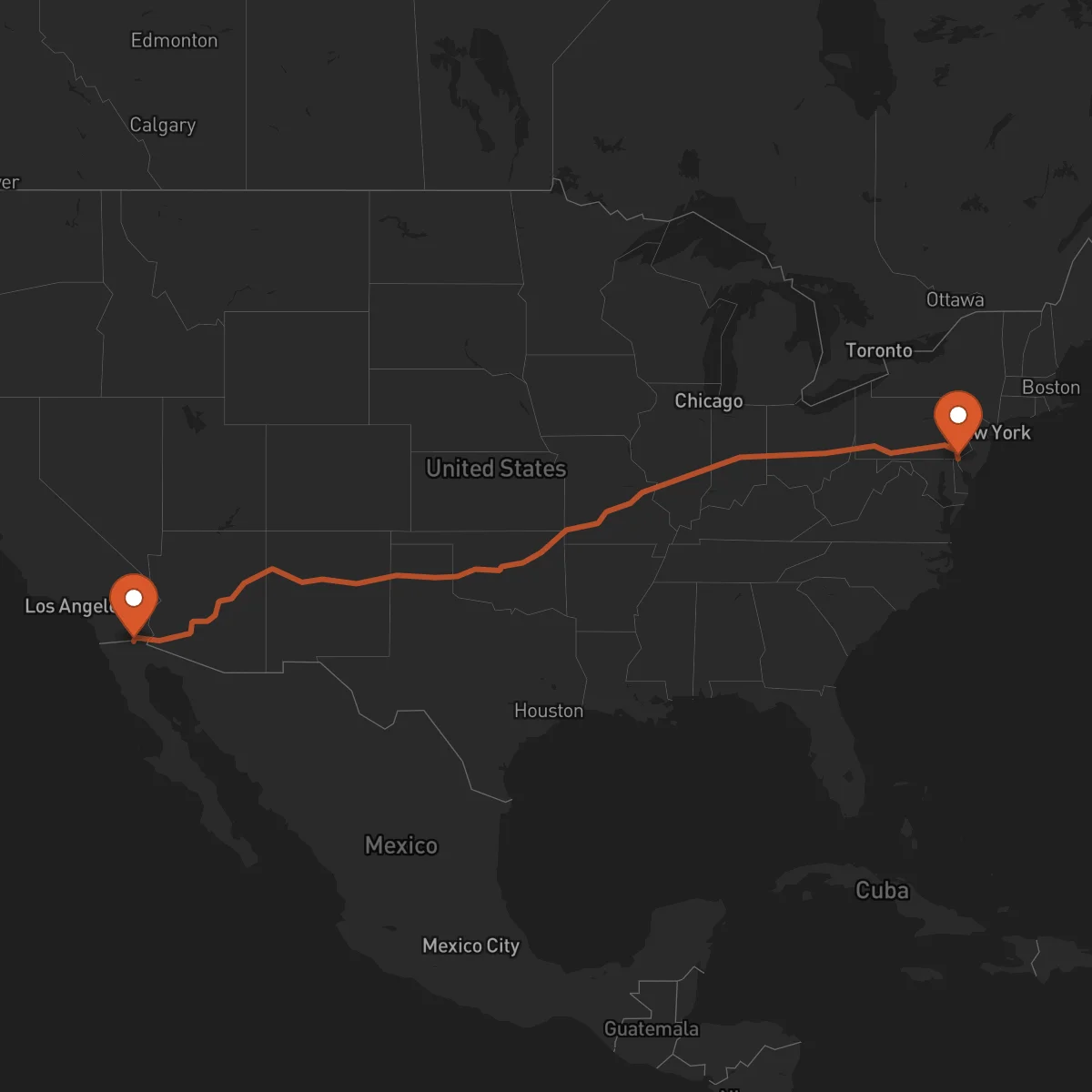 Ruta Mexicali - Wilmington