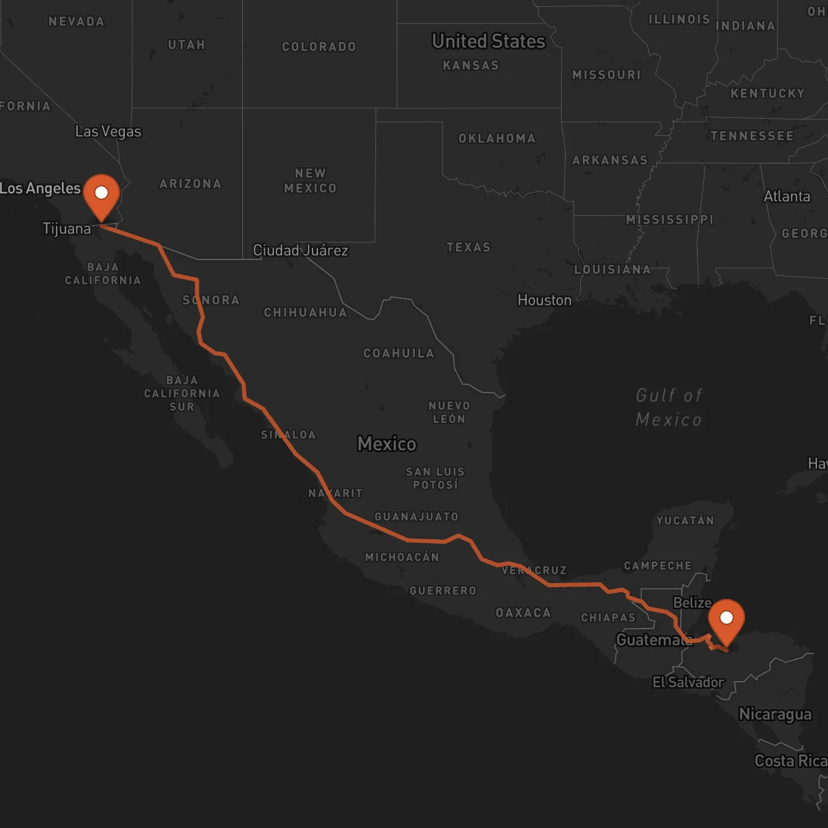 Ruta Yoro - Mexicali
