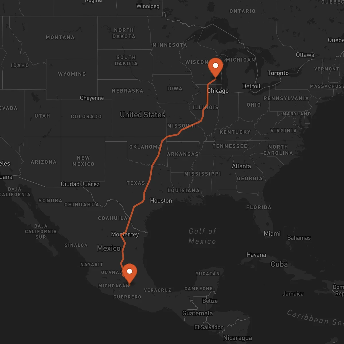 Ruta Milwaukee - Toluca