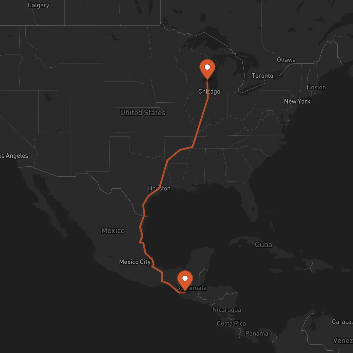 Ruta Milwaukee - Totonicapán