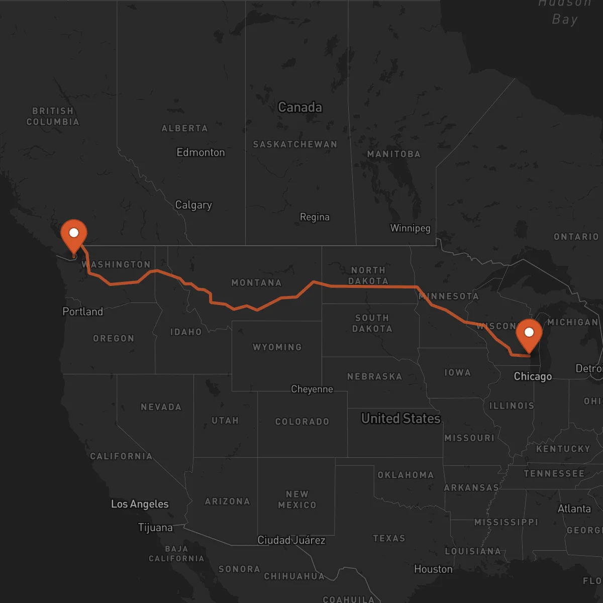 Ruta Victoria - Milwaukee