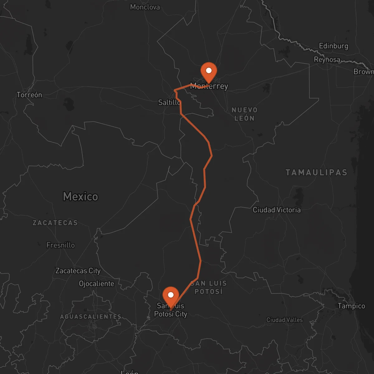 Ruta Monterrey - San Luis Potosí