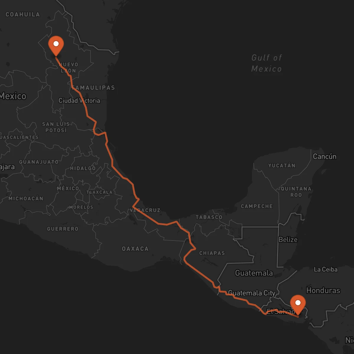 Ruta San Miguel - Monterrey