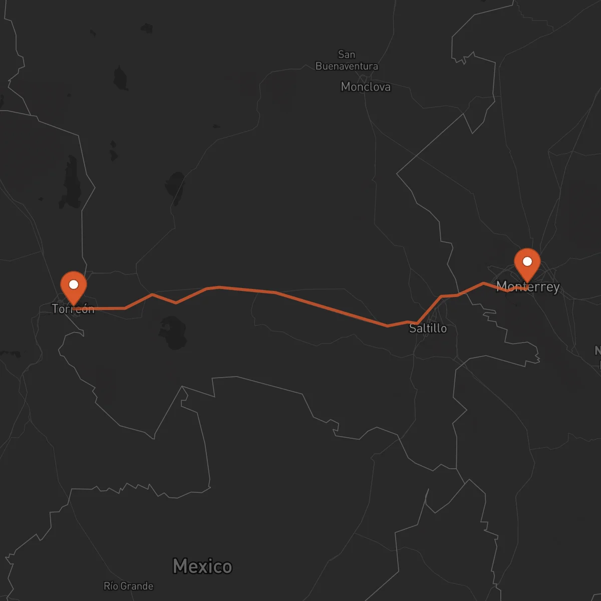 Ruta Torreón - Monterrey