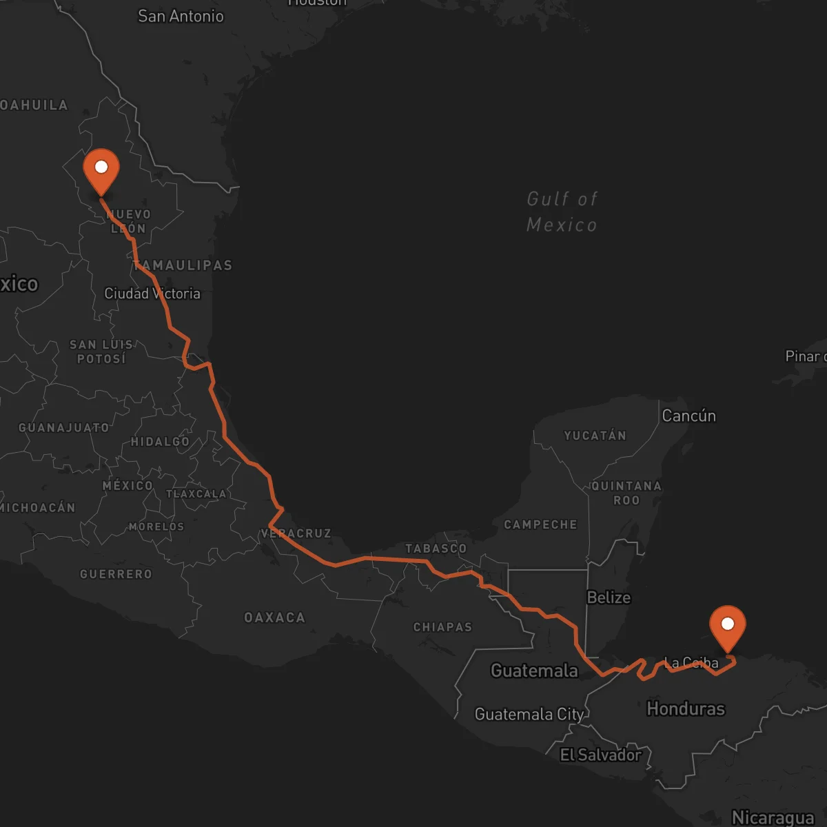 Ruta Trujillo - Monterrey