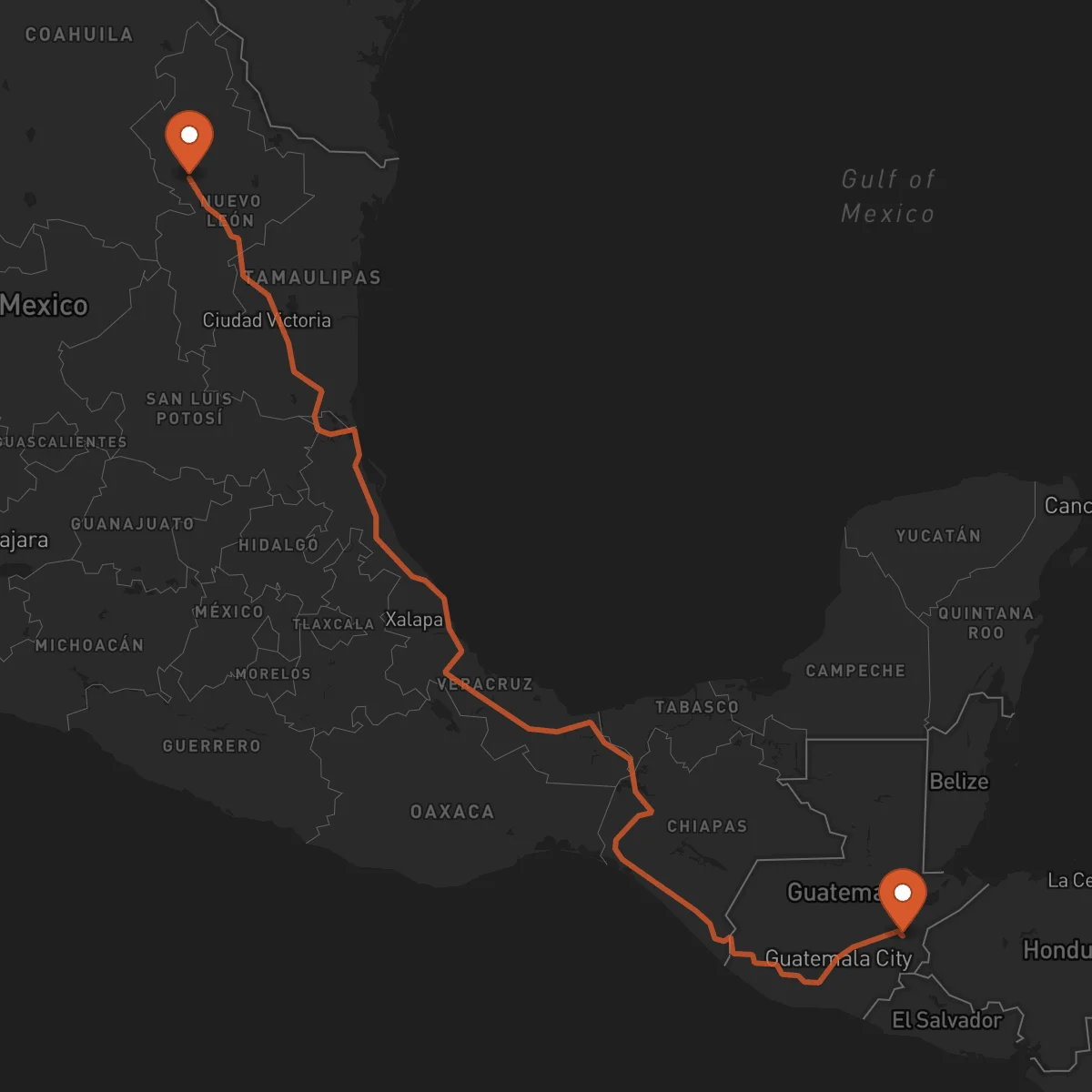 Ruta Monterrey - Zacapa