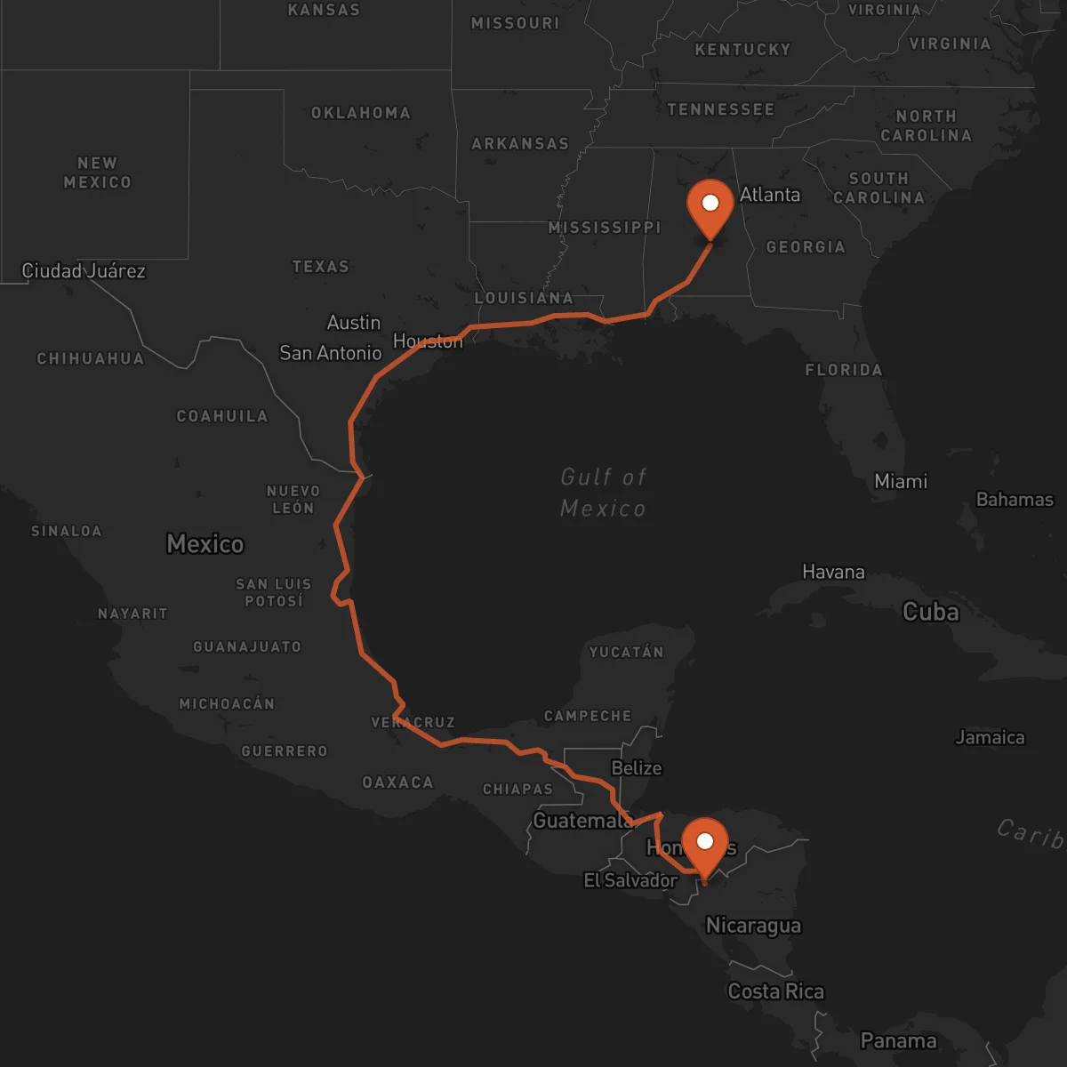 Ruta Ocotal - Montgomery