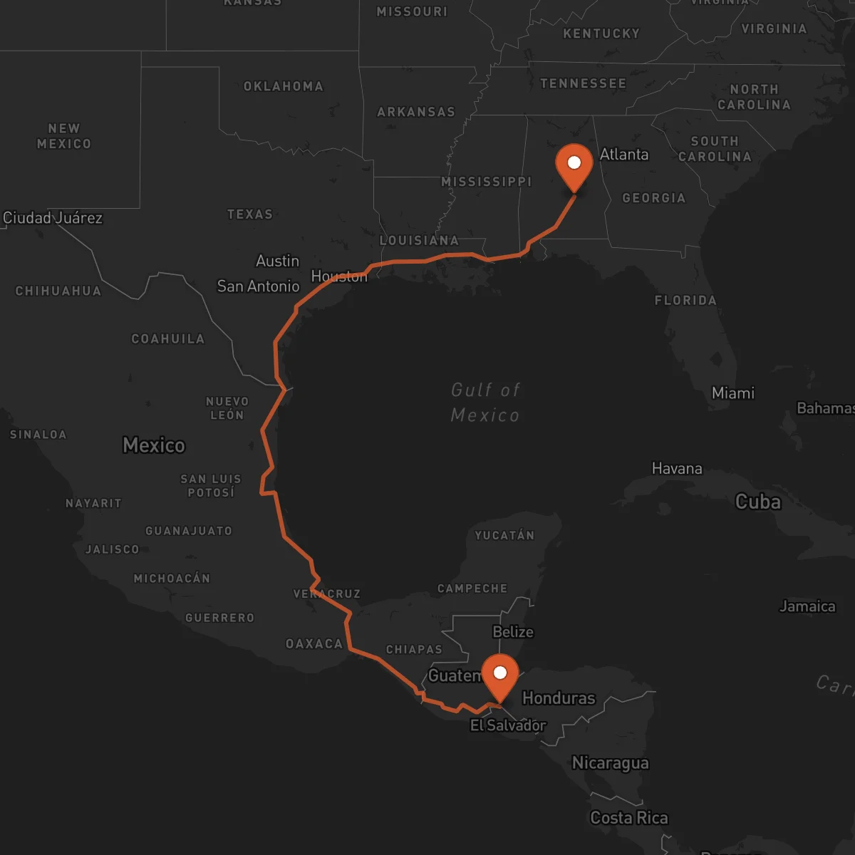 Ruta Ocotepeque - Montgomery