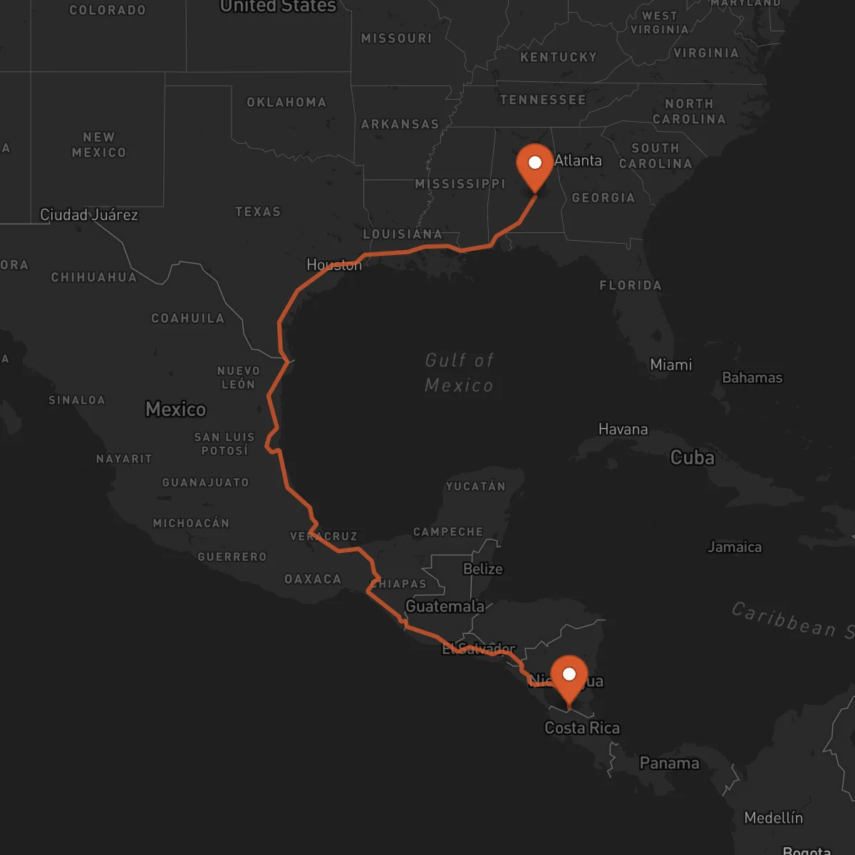 Ruta San Carlos - Montgomery