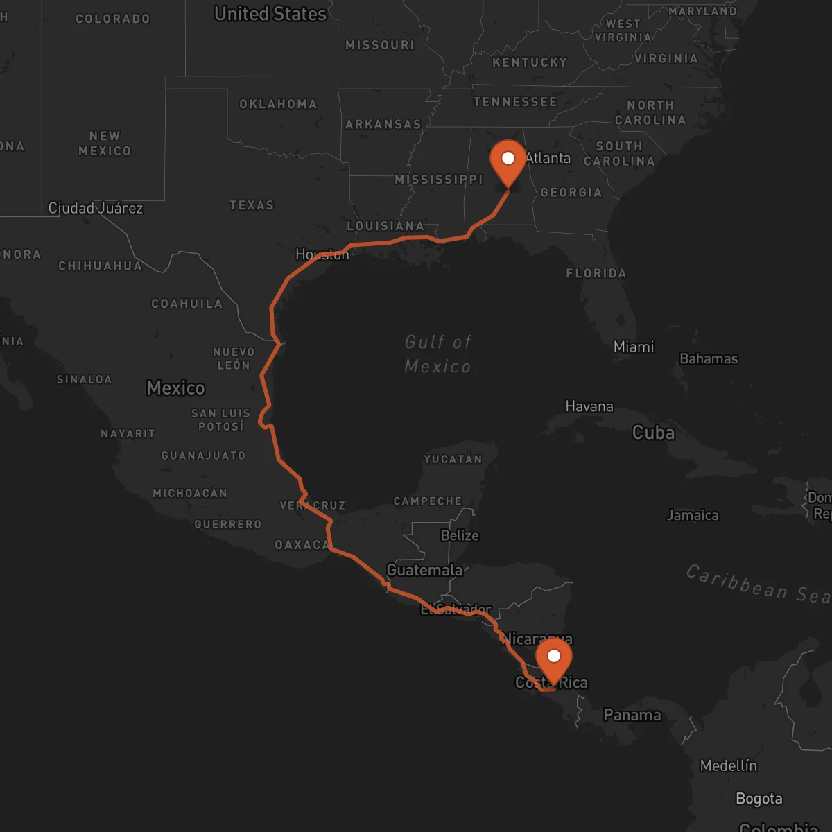 Ruta San José - Montgomery