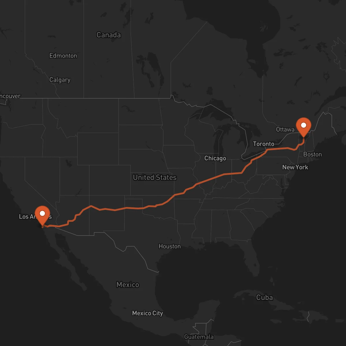 Ruta Tijuana - Montpelier