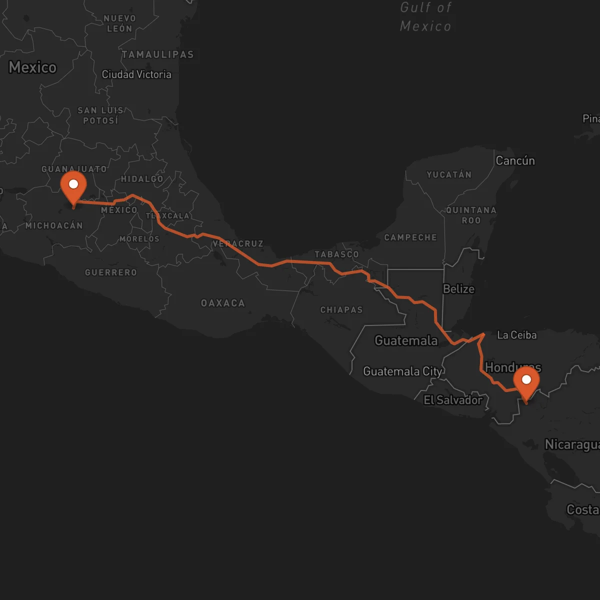 Ruta Ocotal - Morelia