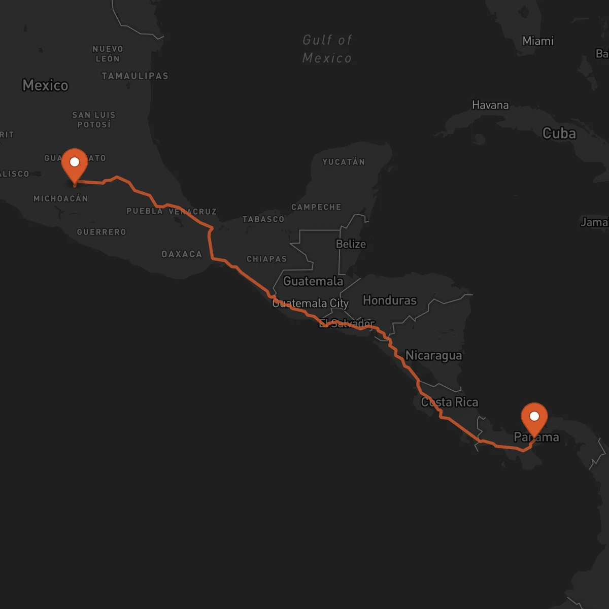 Ruta Morelia - Penonomé