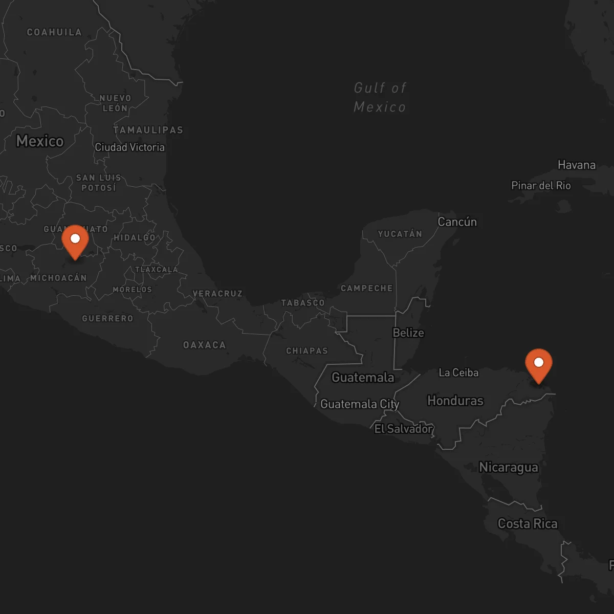 Ruta Puerto Lempira - Morelia