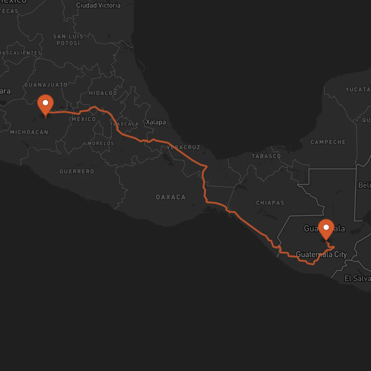 Ruta Morelia - Salamá
