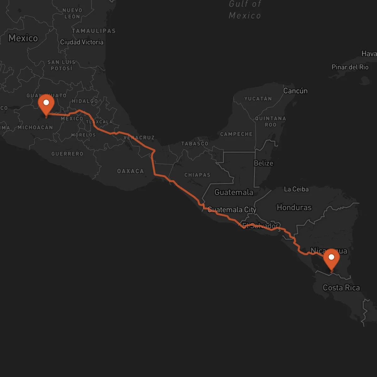 Ruta Morelia - San Carlos