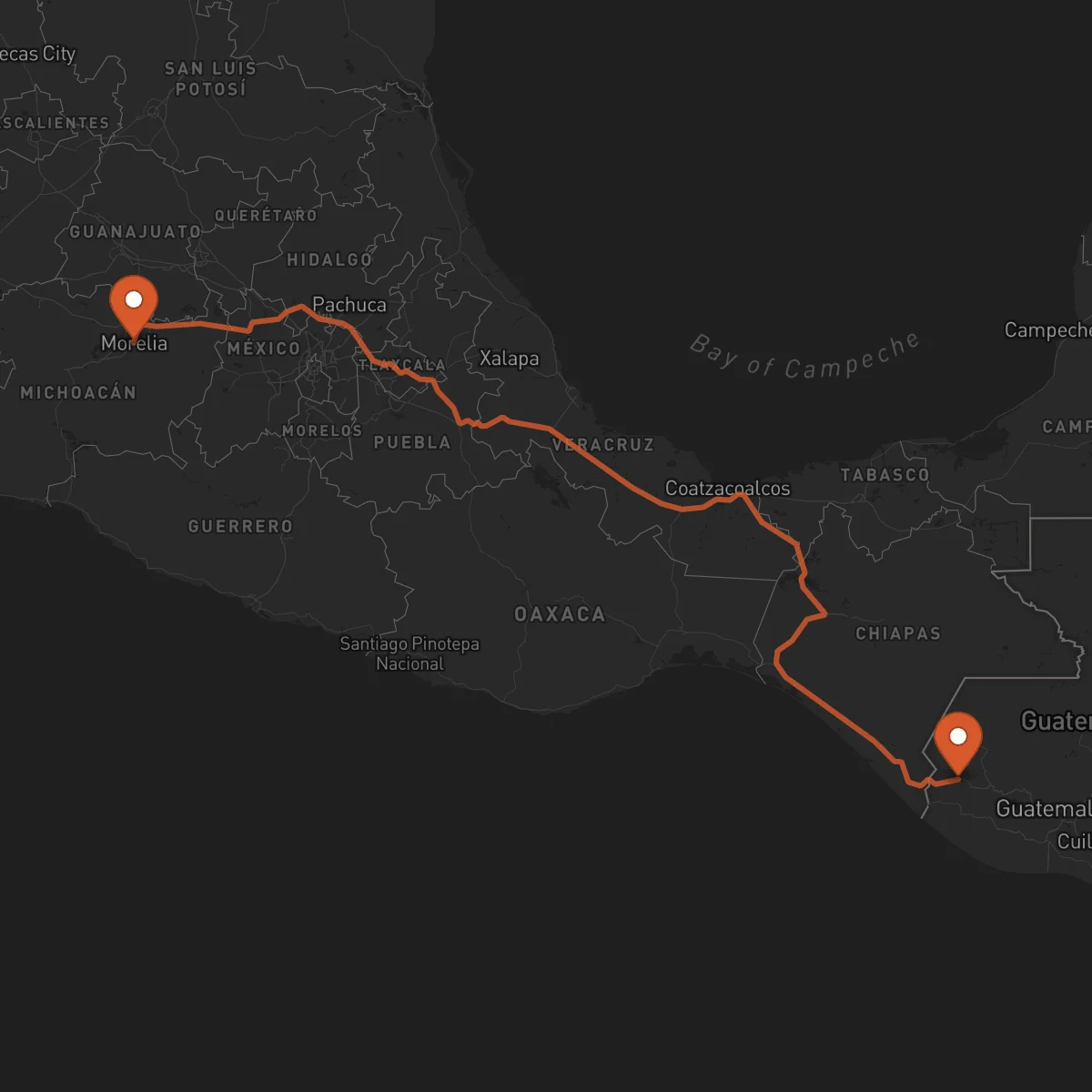 Ruta Morelia - San Marcos