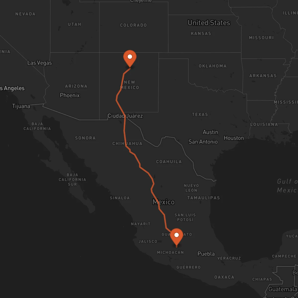 Ruta Morelia - Santa Fe