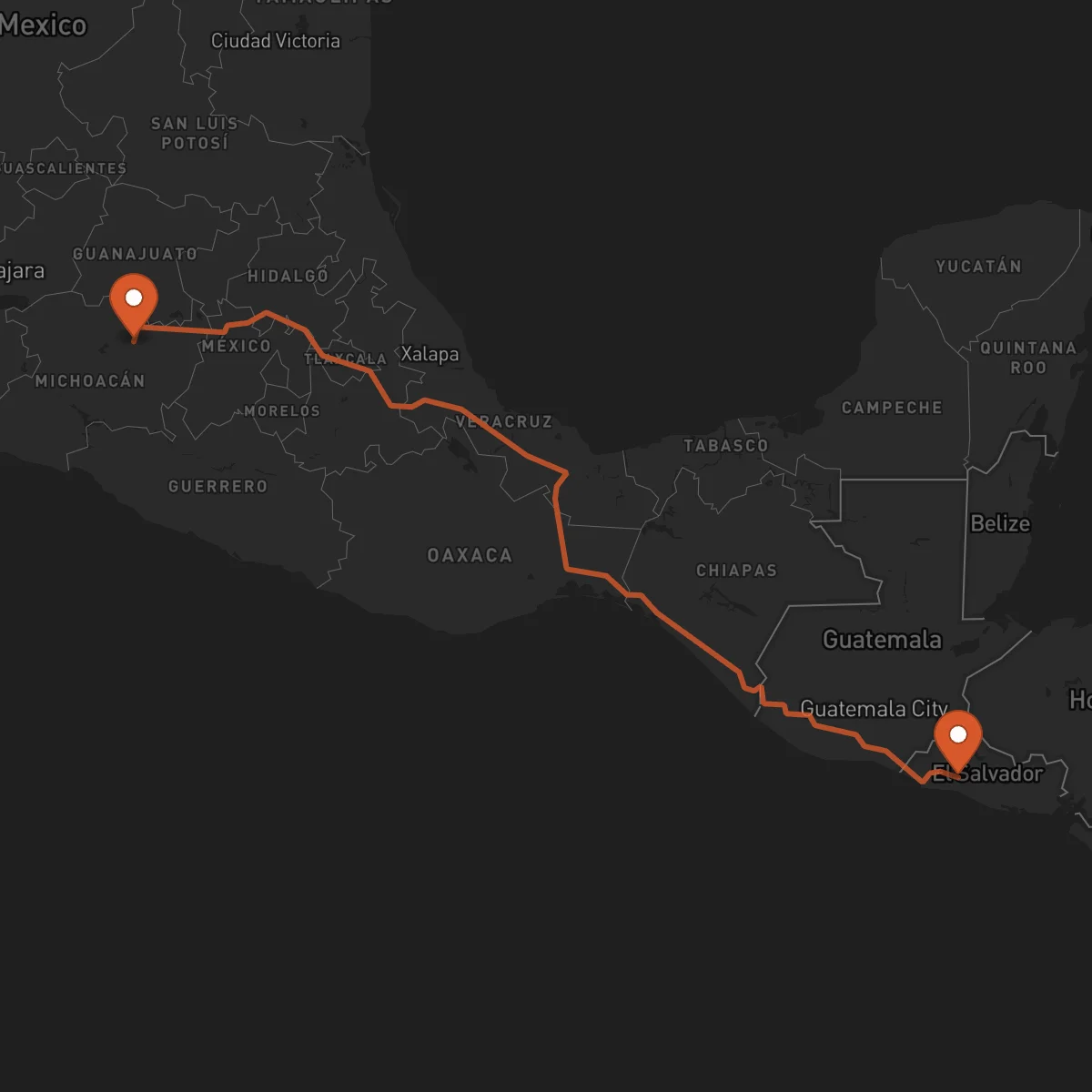 Ruta Santa Tecla - Morelia