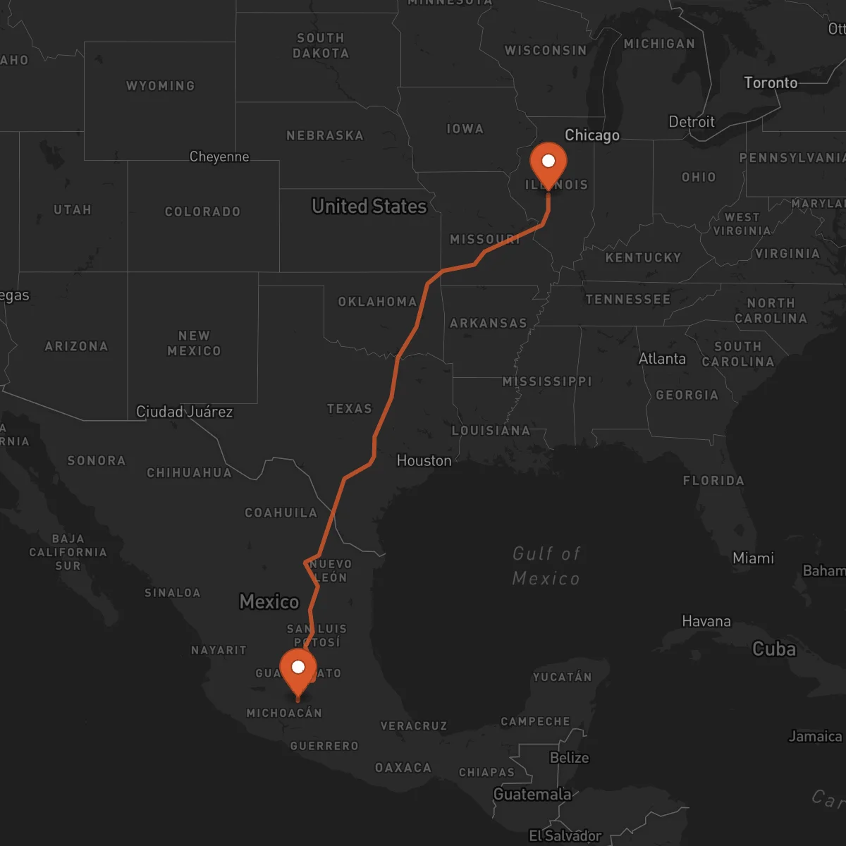 Ruta Morelia - Springfield